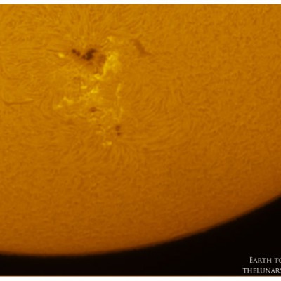 Hydrogen Alpha AR1476 Sunspot Area